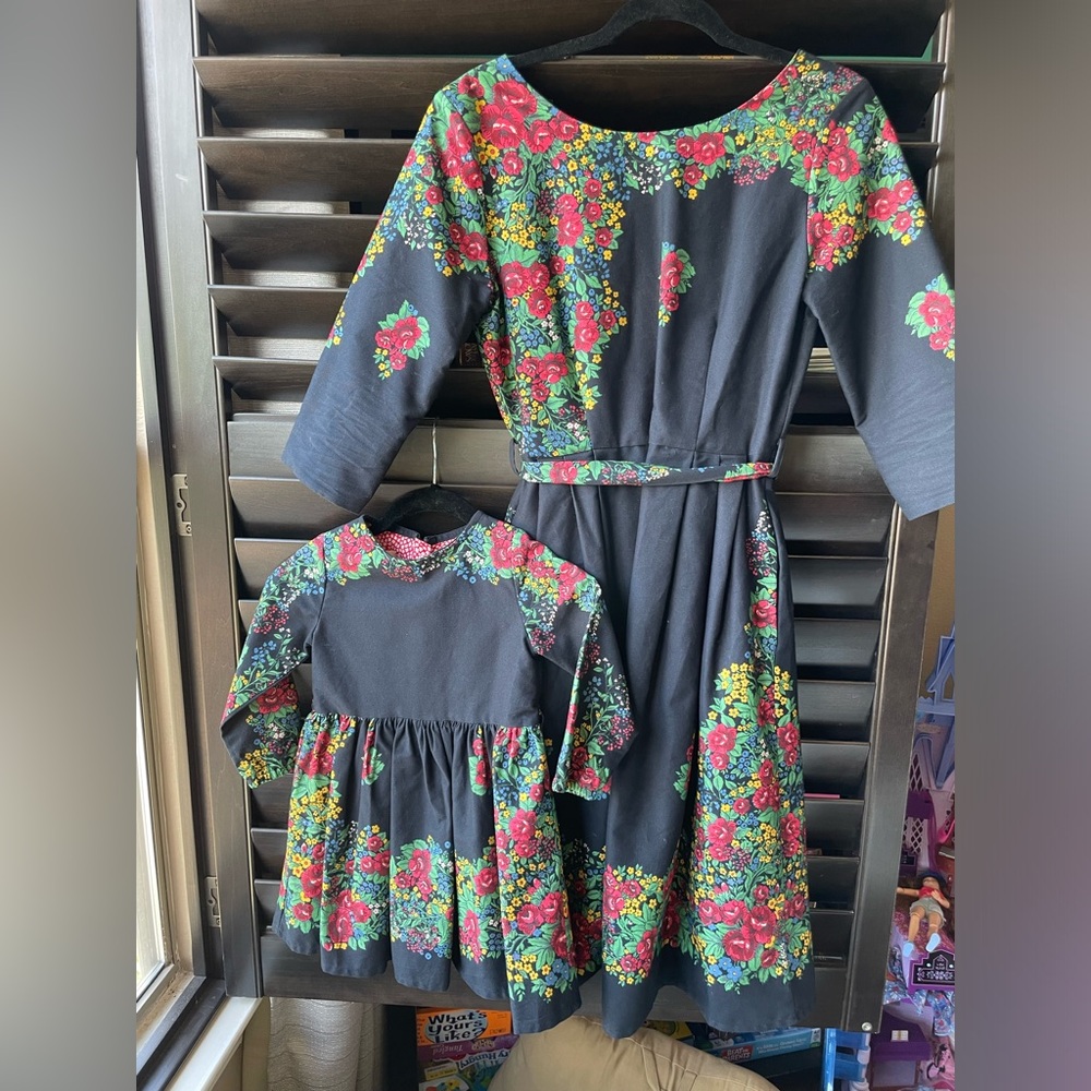Palava Mommy & Me Dresses 100% organic cotton UK10 2/3 year old